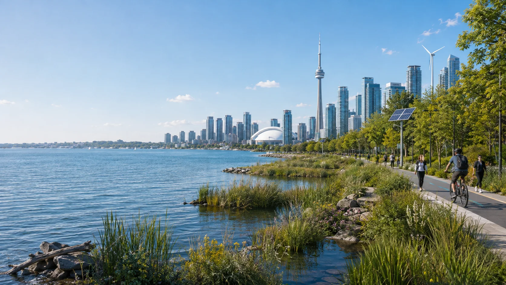 Toronto waterfront and skyline